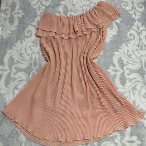 Gently used off shoulder formal dress.